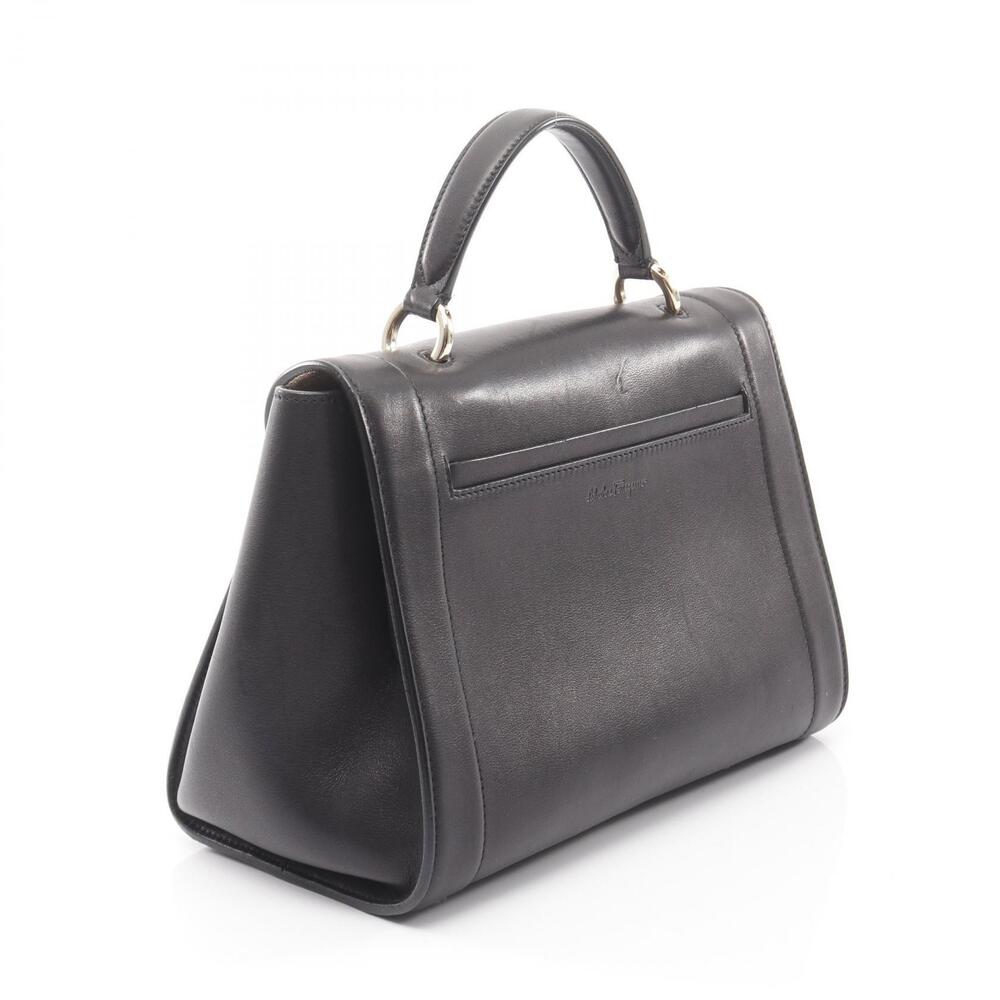 Salvatore Ferragamo Sofia Rainbow Gancini Handbag Leather Black